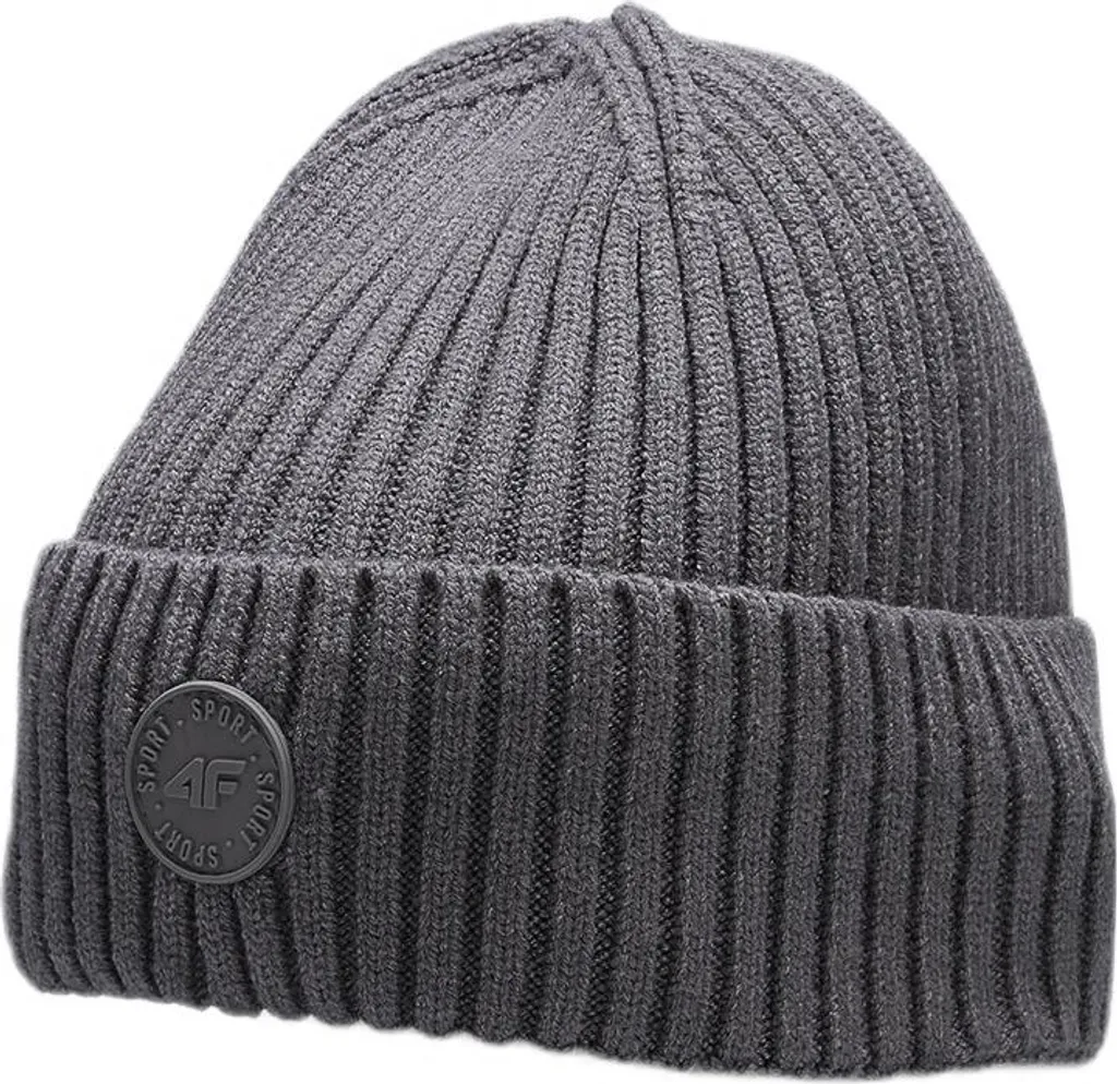 4F Berretto Junior Invernale Grigio - Accessorio Sportivo con Logo