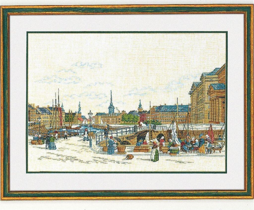 Eva Rosenstand Kreuzstich Set "Brücke", Zählmuster, 45x60cm