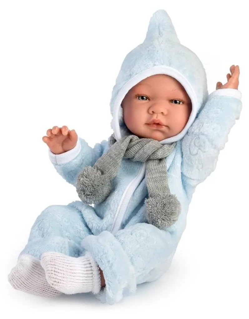Poupée Asi Pablo 43 cm, jouet d'imitation avec tenue d'hiver
