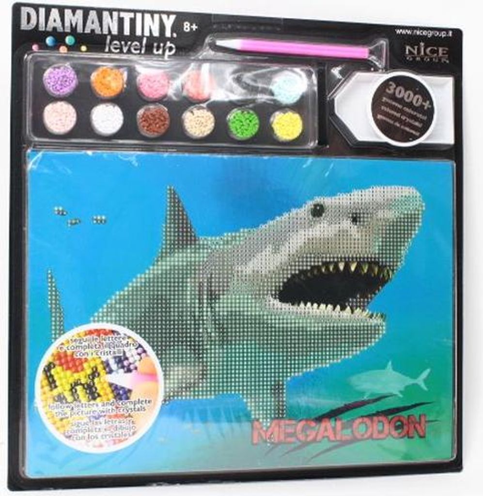 Level Up Diamant-Mosaik - Megalodon
