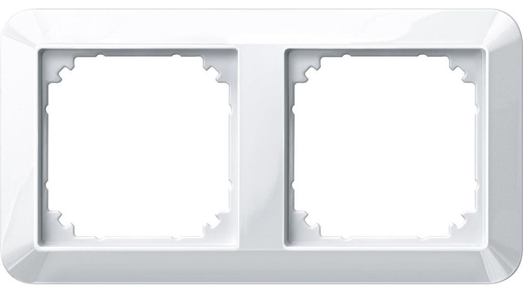 Merten 389219 1-M cornice di copertura, 2 ingressi bianco Immagine del prodotto 