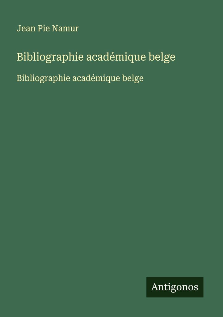 Belgische akademische Bibliografie
