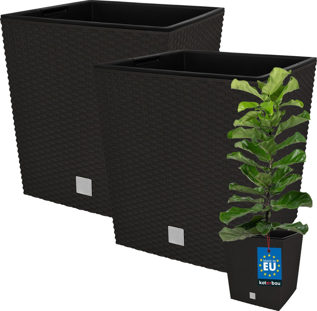 KOTARBAU® 2er Set Blumentöpfe 32 L Höhe: 32 cm Umbra Produktbild 