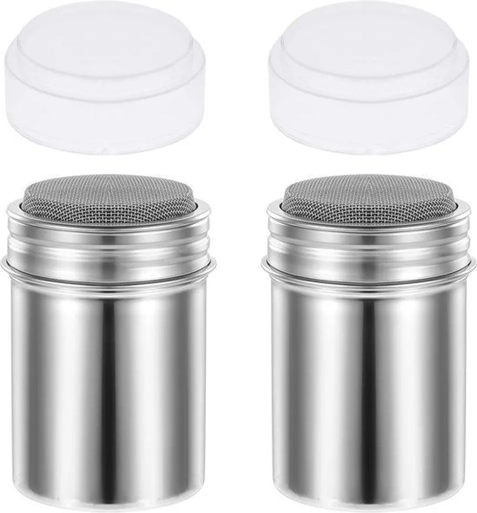 Sucrier Inox Anti-Humidité pour Cacao et Cannelle Finition Argentée