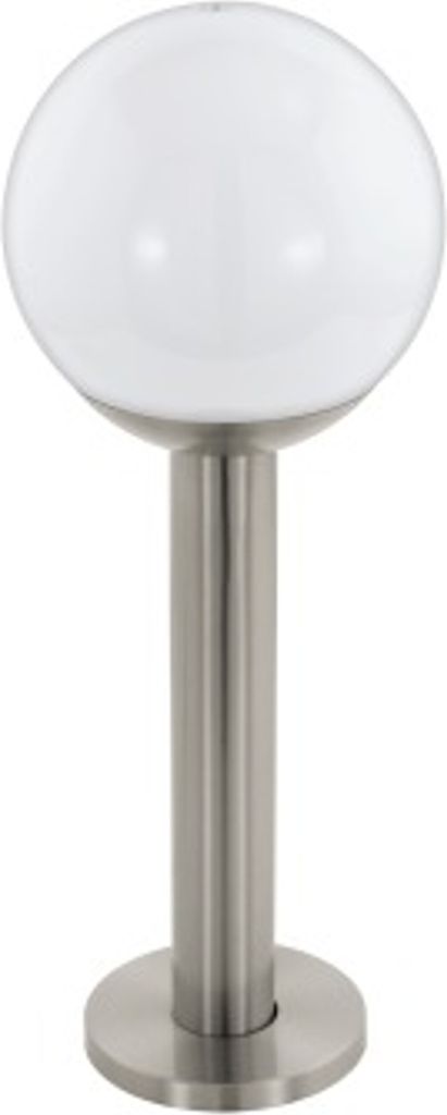 Eglo 97248 NISIA-C LED E27 Außen-Sockelleuchte 9W Ø200mm Edelstahl Weiss IP44