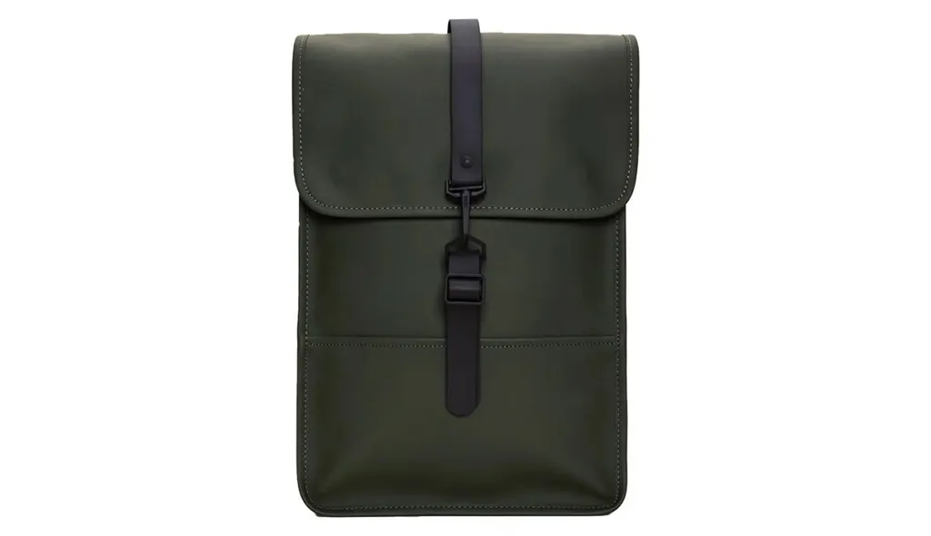 Rains Backpack Mini 13020 Verde: Lo Zaino Iconico del Design Danese