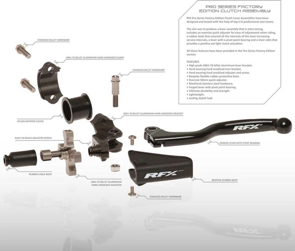 RFX Pro Series Ersatz Edelstahl-Schraubensatz M4x8 2 Stk. - für kupplungsbaugruppe