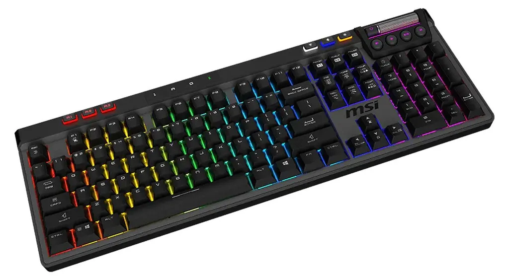 MSI Strike Pro W Silent DE Keyboard Noir - Clavier Mécanique Discret