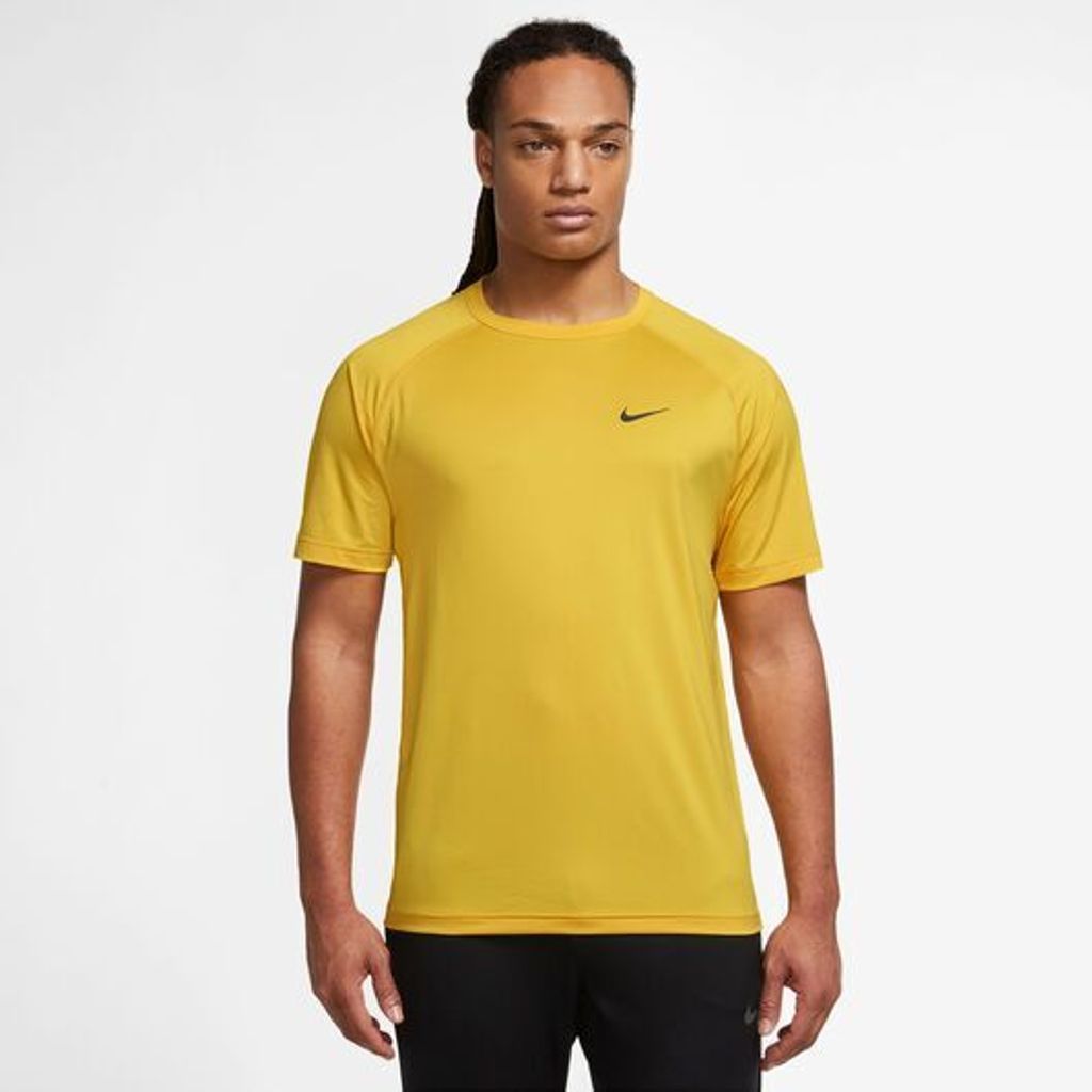 NIKE - nike dri-fit ready männer kurz-sleeve - Geel