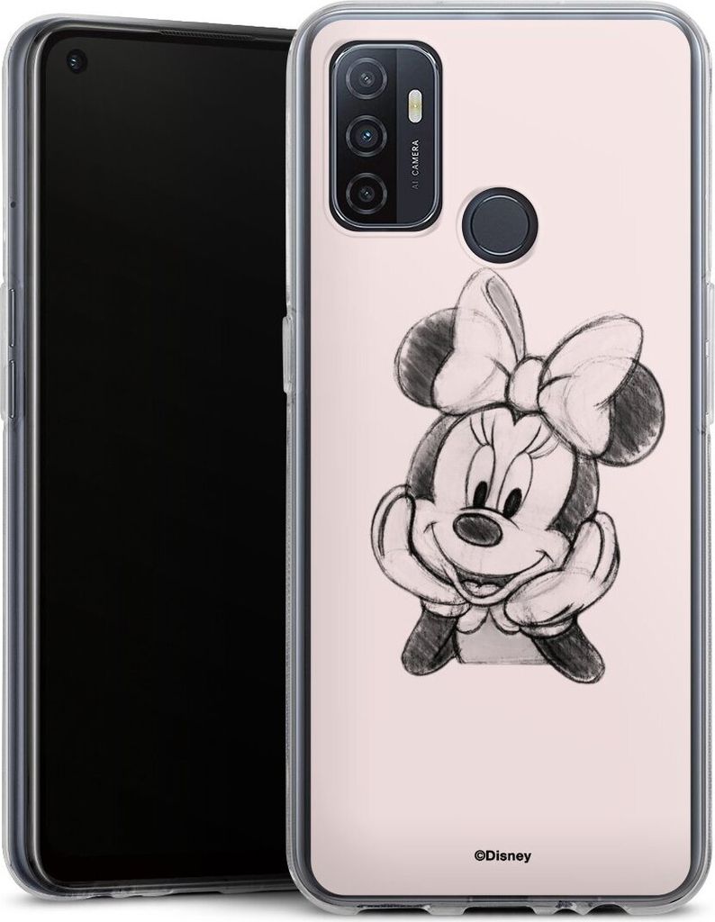 DeinDesign Handyhülle für Oppo A53 Silikon Hülle Case Smartphone Schutzhülle Disney Minnie Mouse Offizielles Lizenzprodukt