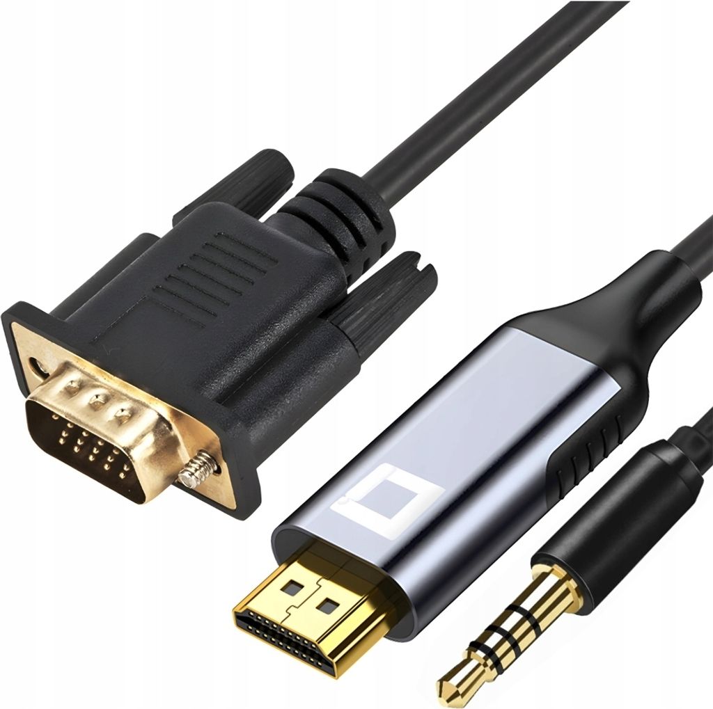 Co2 Kabel Vga - Hdmi Adapter Konverter Adapter Audio Full HD 60Hz 2M