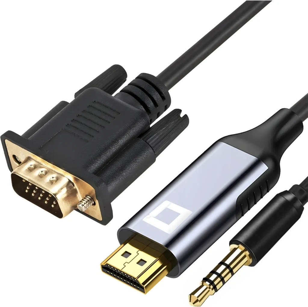 Cavo Professionale VGA verso HDMI 3M - Full HD 60Hz con Audio Jack