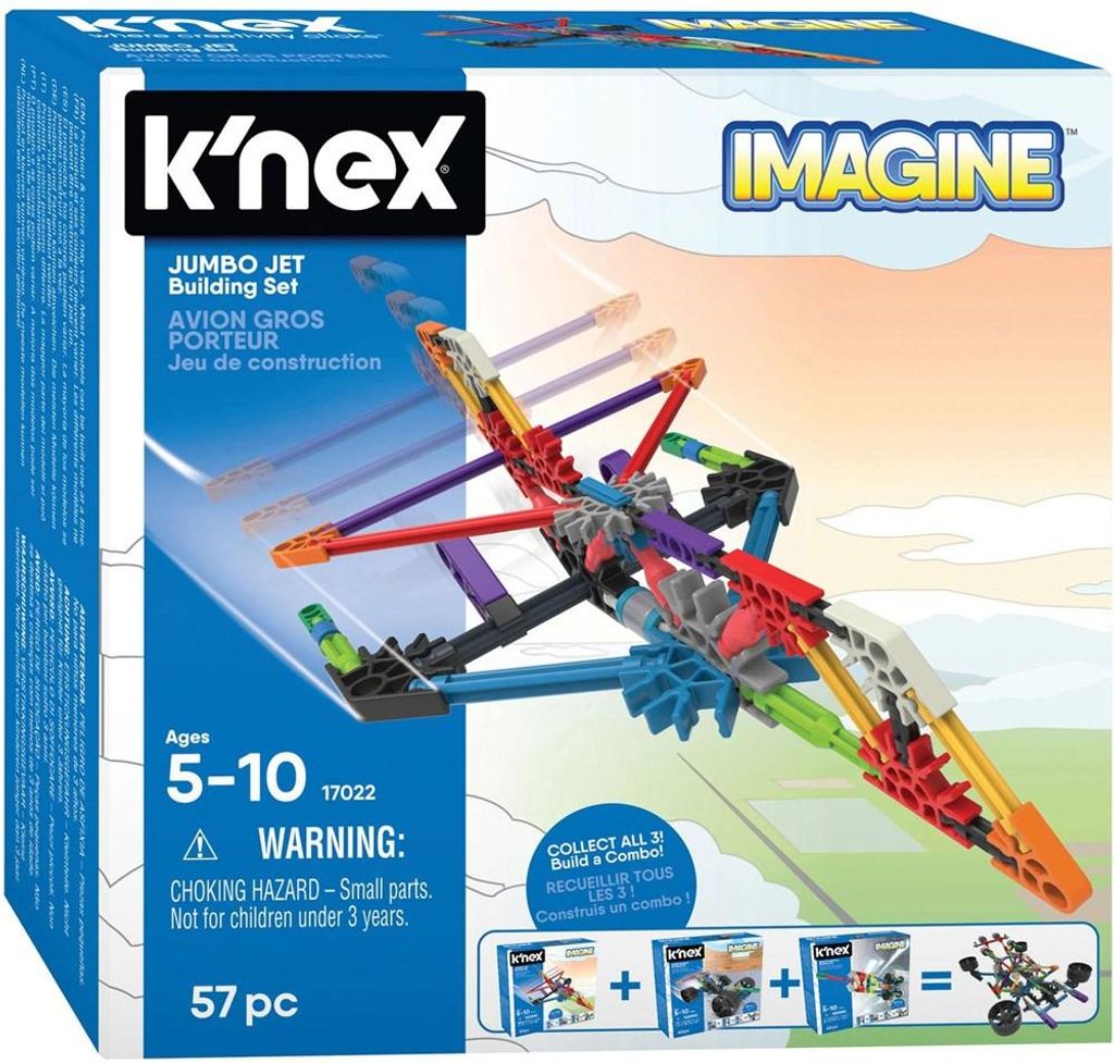 Knex Building ustawia Jumbo Jet Zdjęcie produktu 