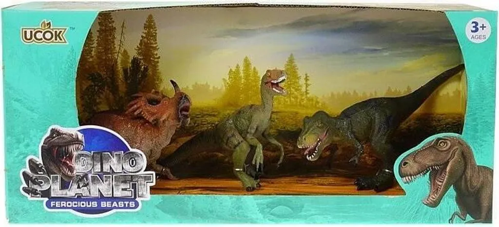 Dinosaures 3 pièces : Lot de figurines réalistes pour enfants passionnés