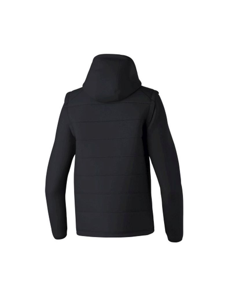 Erima Teamjacke mit abnehmbaren Ärmeln, Schwarz