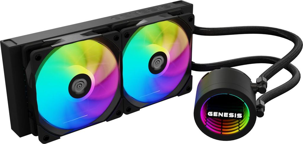 GENESIS NLG-2319 sistema di raffreddamento per computer Processore Raffreddatore di liquidi tutto in uno Nero