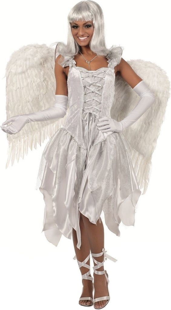 W4035 C-40-A weiß Schmetteilings Engel Feenkleid Gr.40