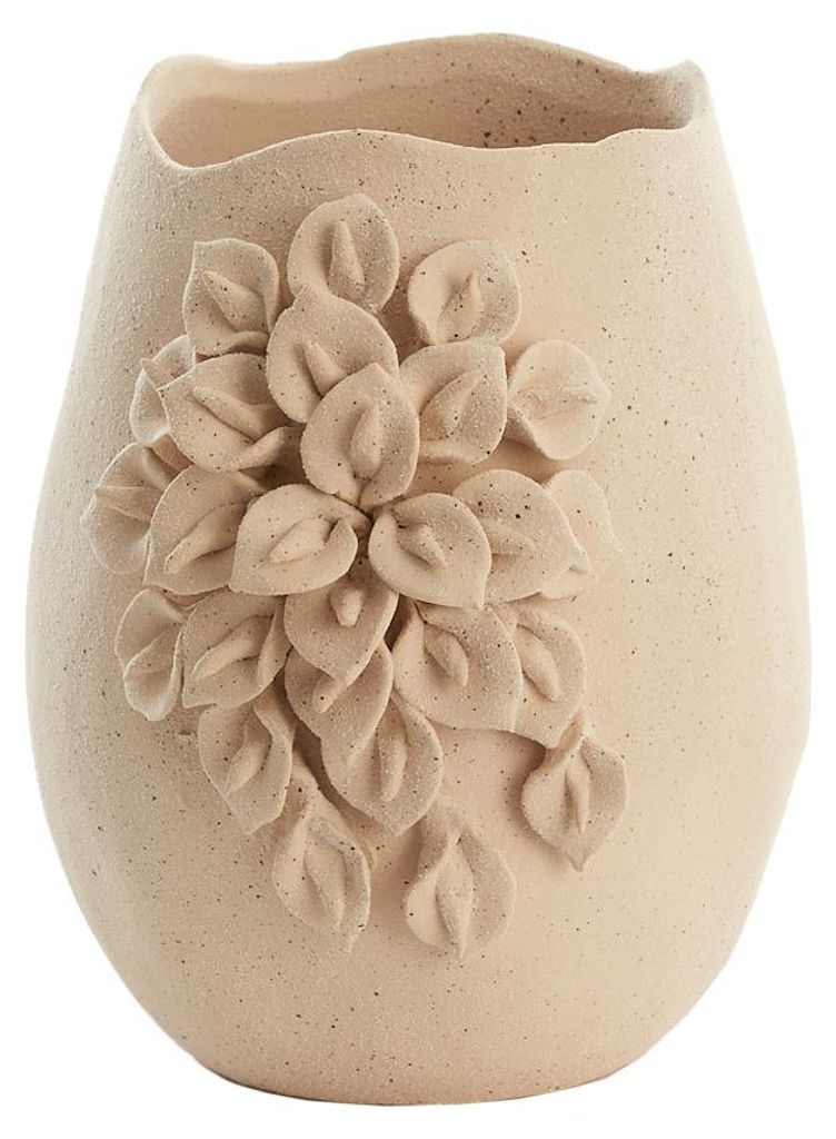 Light&living Deko-Vase 23 x 20,5 x 26 cm AMIATA Keramik, matt cremefarben
