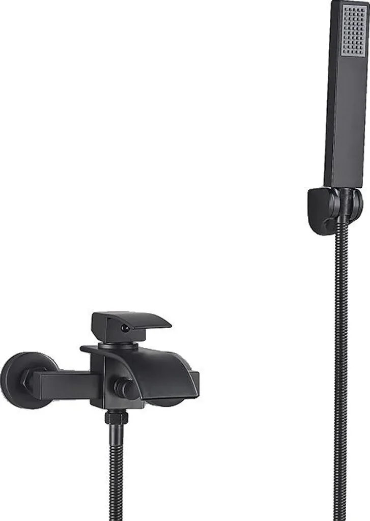 Aménager votre baignoire avec ce robinet noir mat brossé à deux poignées