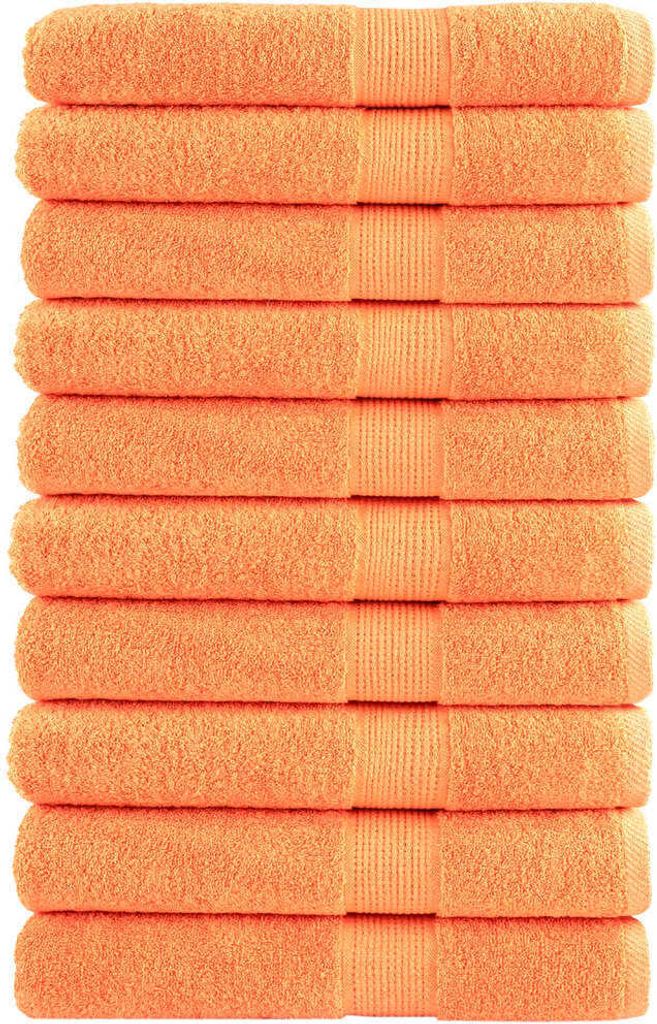 "2026 MODERNE"Premium-Handtücher SOLUND 10er set - modernes Design - Orange 100x200cm 600 g/m² Promotion755160 - Handtücher