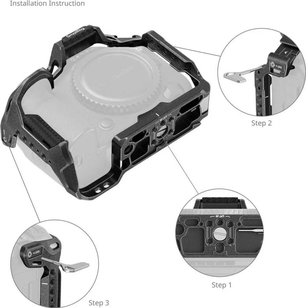 SMALLRIG 4975 Gabbia Black Mamba per Canon EOS R5 Mark II - 5