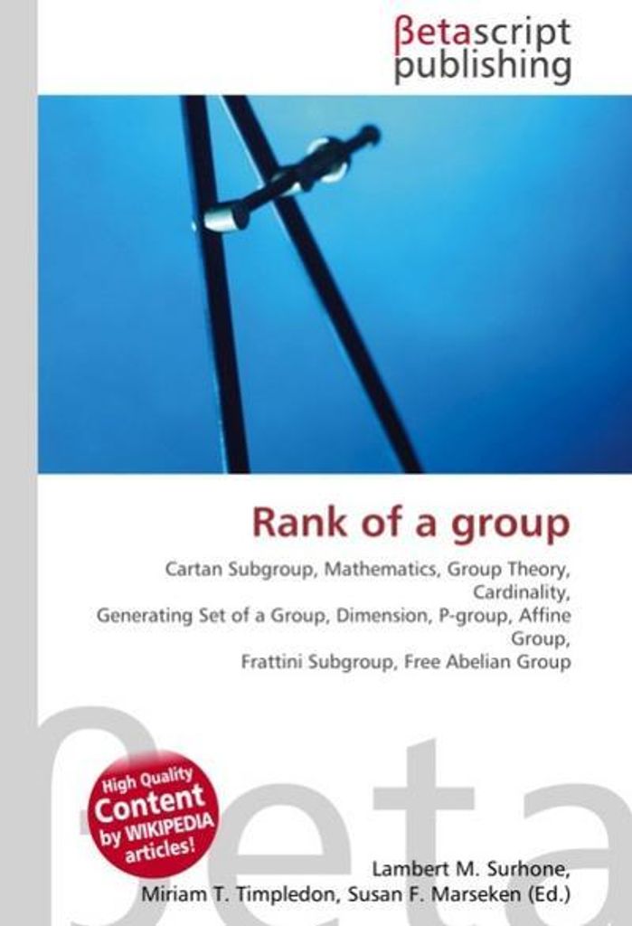 Rank of a group