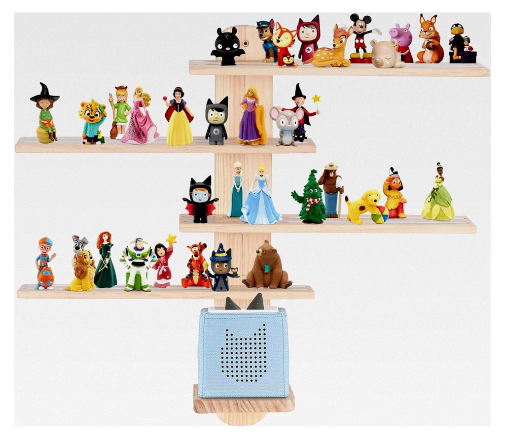 passend für passend für Tonie-Regal für Toniebox Hörfiguren, Magnetische Aufbewahrung für 50-60 Tonie, Praktische Tonie Aufbewahrung im Kinder...