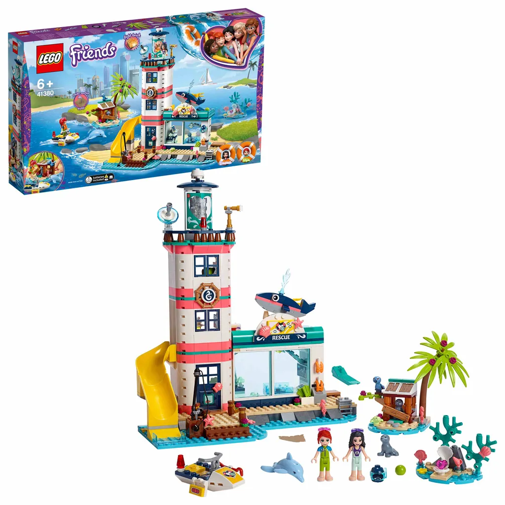 LEGO Friends 41380 Le Phare de Sauvetage avec Projecteur de Lumière