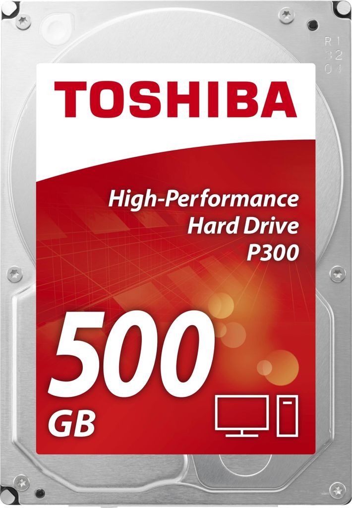 Toshiba P300 500GB interne Festplatte 7200 RPM 64 MB 3,5" Serial ATA III