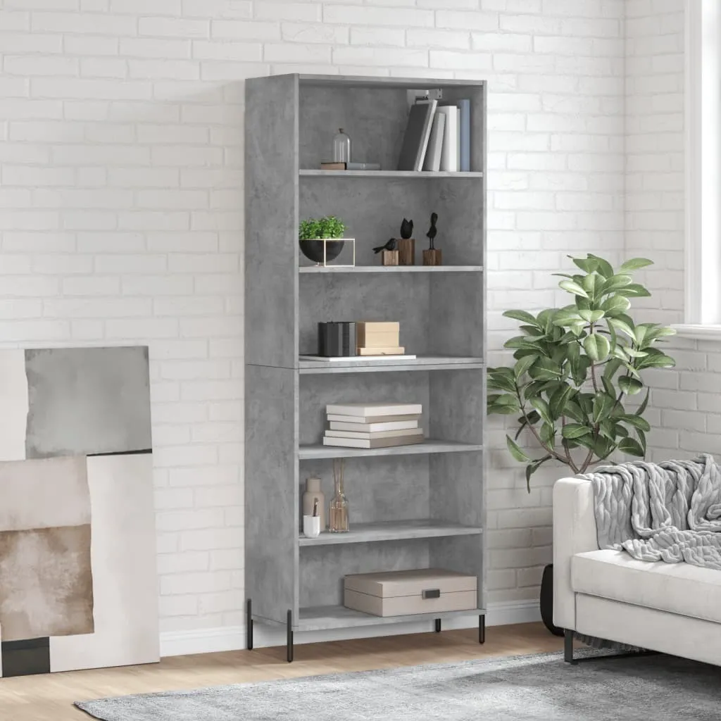 vidaXL Highboard Grigio Cemento 180cm | Mobile Dispensa Industriale