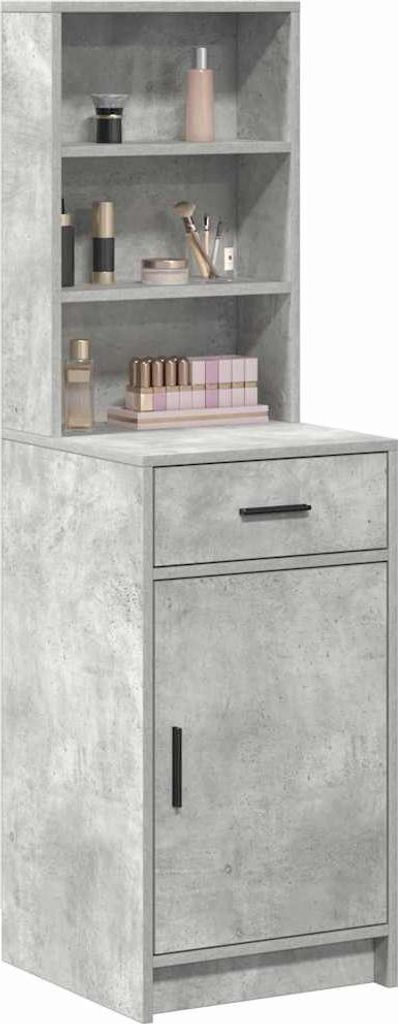 vidaXL Credenza alta in finto cemento grigio 40 x 40,5 x Immagine del prodotto 