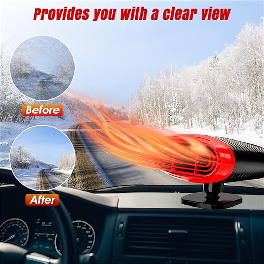 Autoheizung, Tragbar KFZ Heizlüfter, 12V 150W, Auto Heizung Produktbild 2