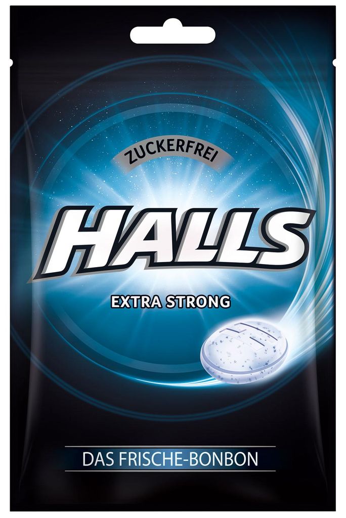Halls Extra Strong zuckerfrei 65g Produktbild 