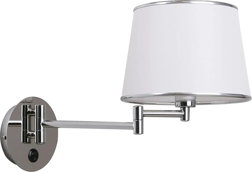 Applique liseuse de chevet LAWA chromée avec bras flexible 1xE14 40W