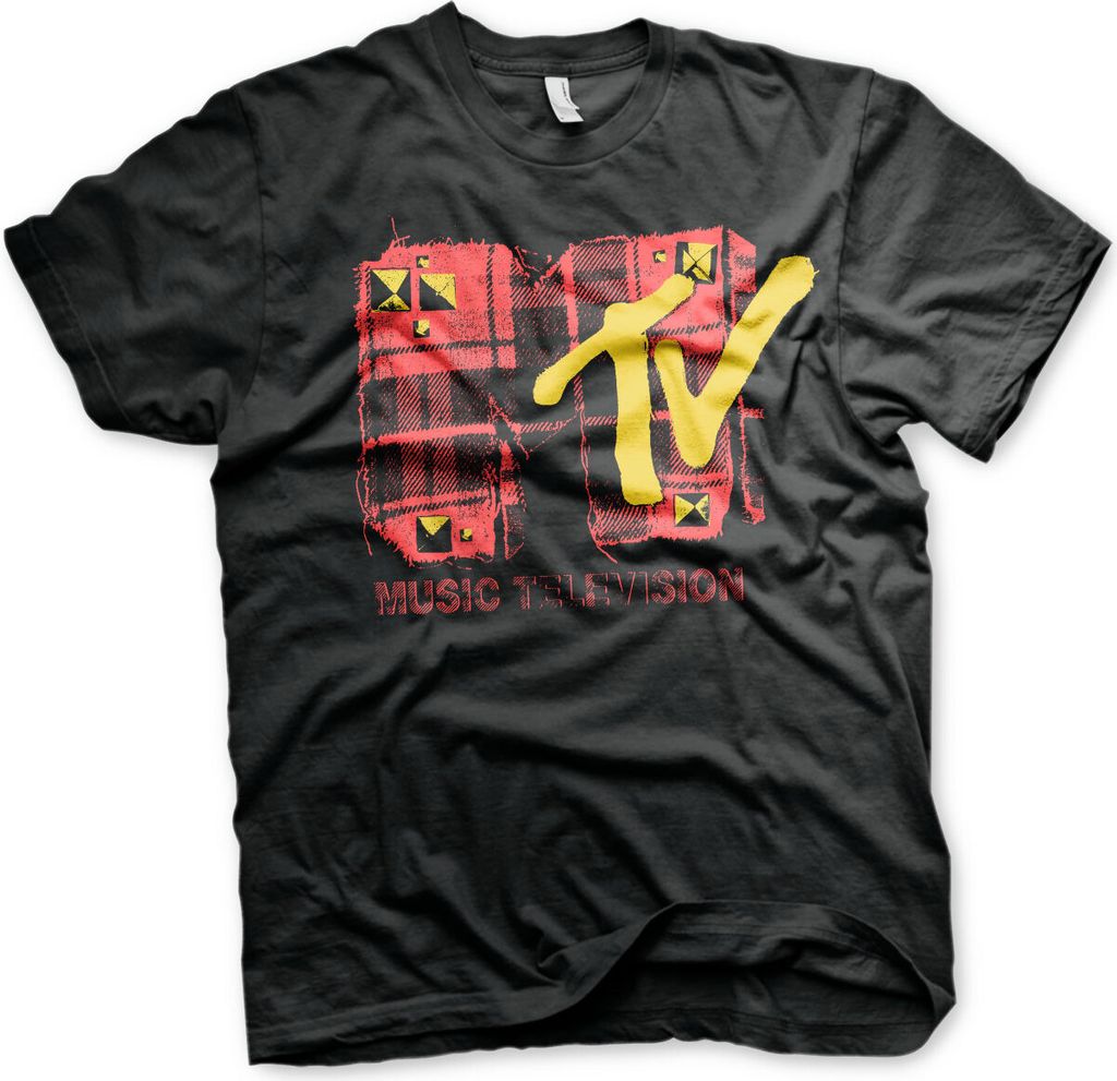 Plaid MTV T-Shirt - Medium - Black