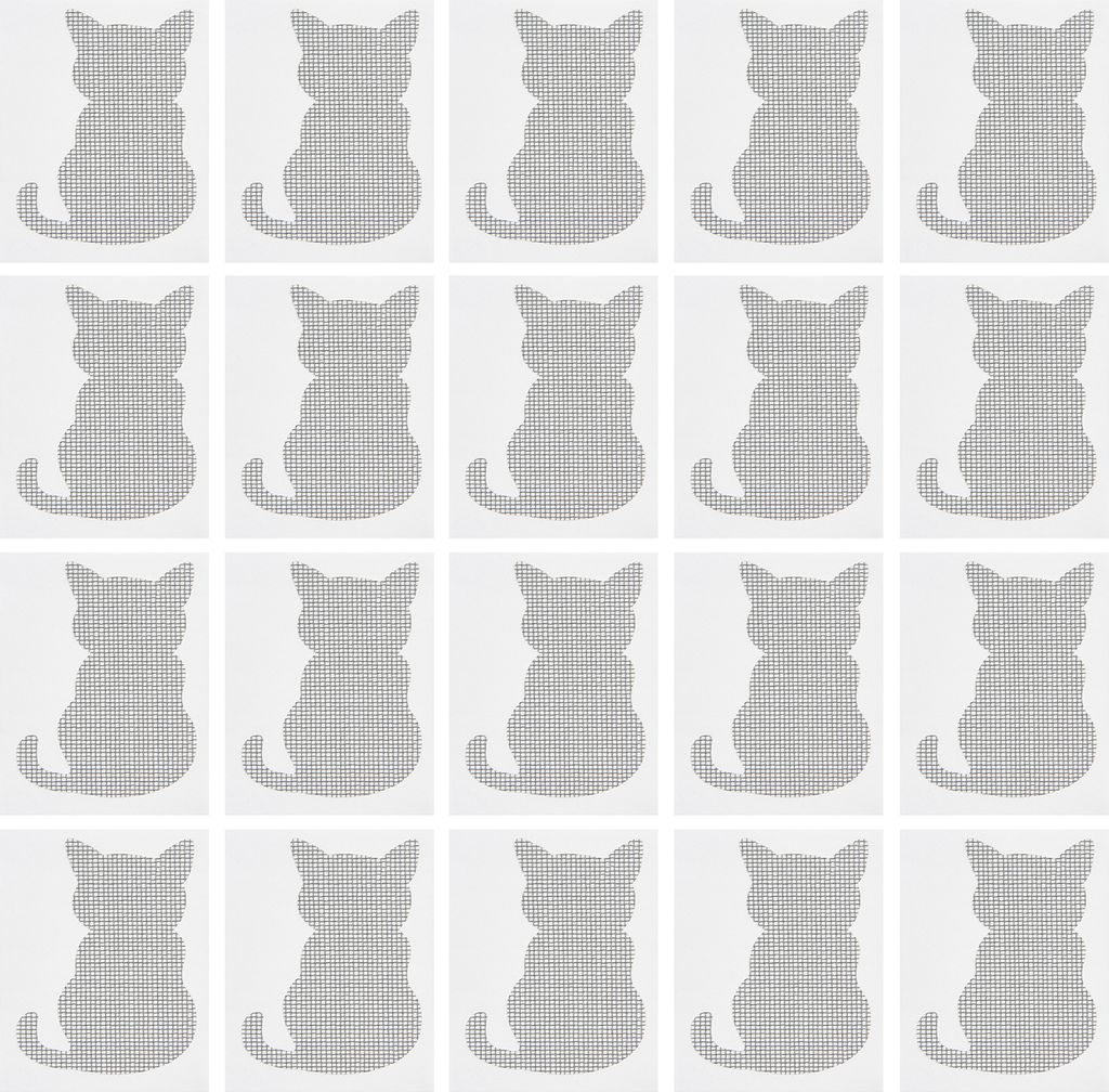 20pcs Fenster Bildschirm Reparatur Patch Kit Stricke Klebstoff Cartoon Katze Vogelform Tür Bildschirm Netting -Loch Risse Reparaturblech Aufkleber...