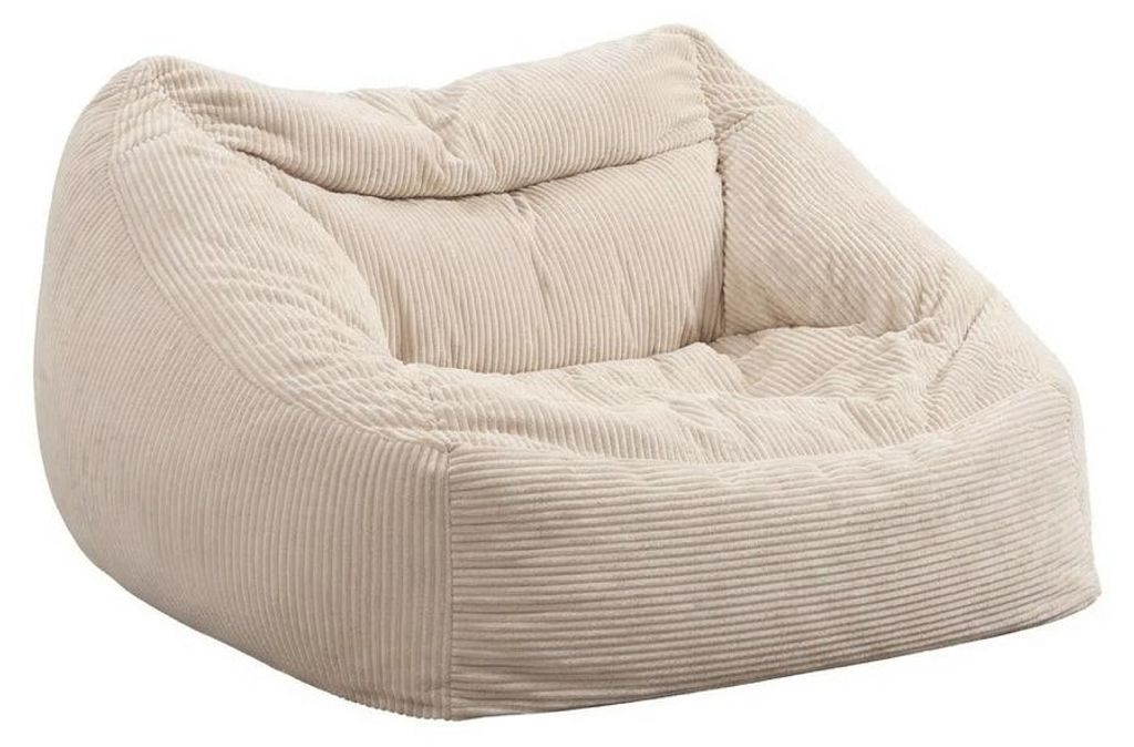 HOME DELUXE - Pouf COZY - Tissu : velours côtelé, couleur : Image du produit 