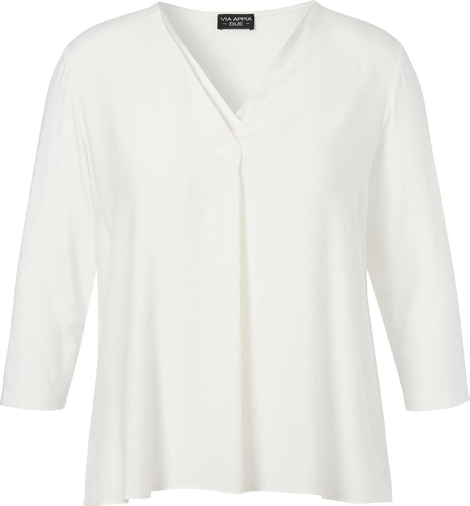 Via Appia Bluse V-Ausschnitt 3/4 Arm ecru 44 Produktbild 