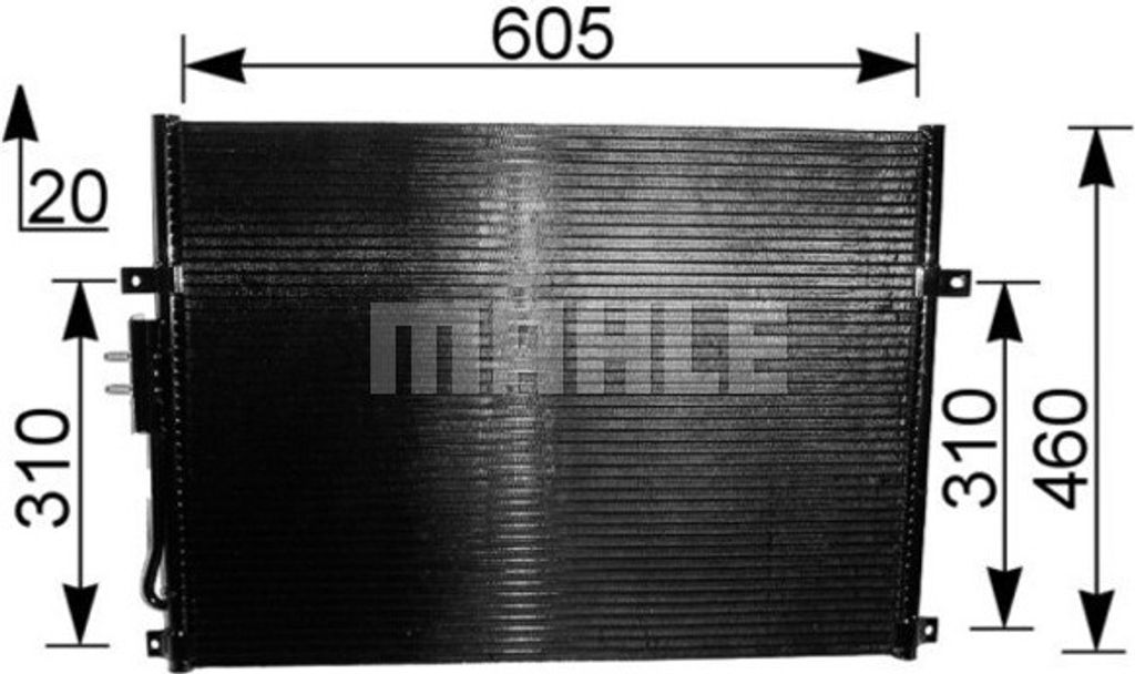 MAHLE AC 219 000S Kondensator Klimaanlage Klimakondensator für JEEP GRAND CHEROKEE II (WJ, WG)