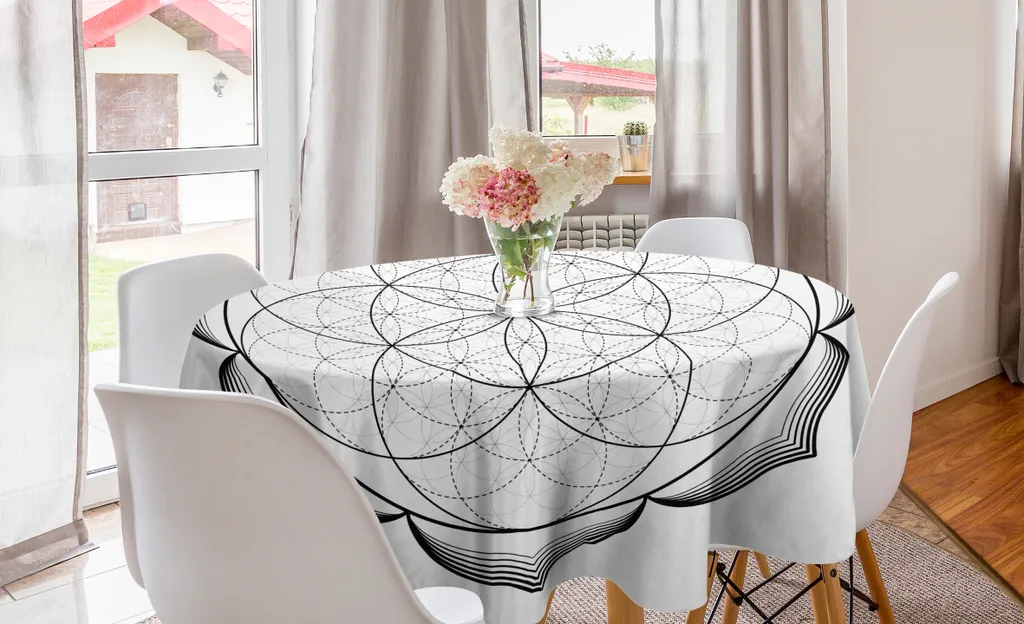 Tovaglia Mandala per Ristorante e Casa | ABAKUHAUS 150cm Rotonda