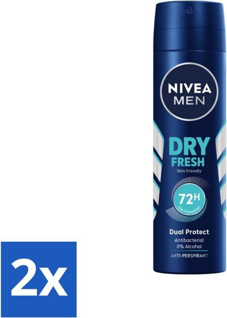 NIVEA Men Deodorant Spray Dry Fresh 150 ml - Vorteilspack - 2 Stücke
