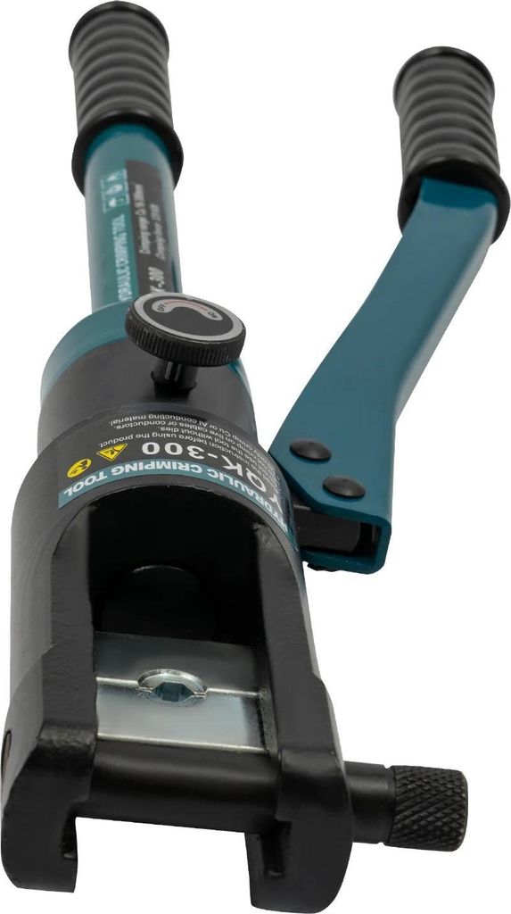 Hydraulische Crimpzange für Kabelschuhe - YQK-300 - 120 kN - Sechskantverpressung - 16–300 mm² Cu - Manuell - Grün