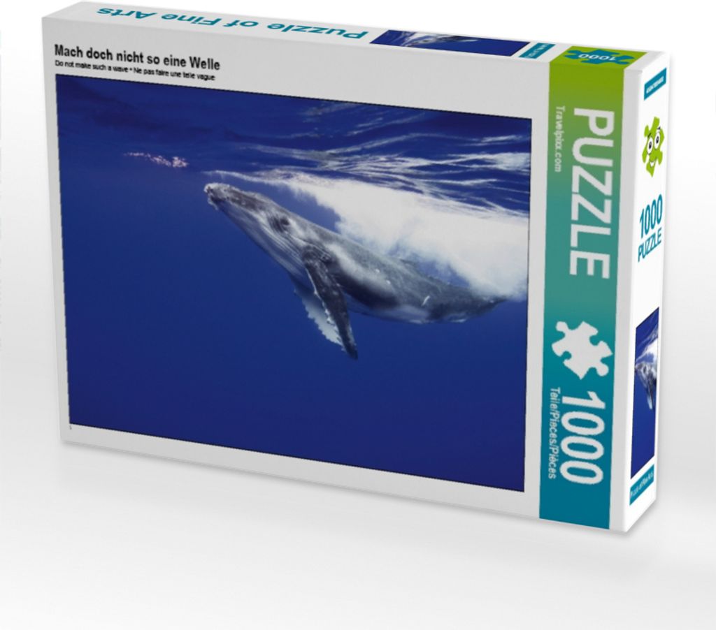 CALVENDO Puzzle Mach doch nicht so eine Welle 1000 Teile Puzzle quer | 1000 Teile Lege-Größe 64x48cm Foto-Puzzle für glückliche Stunden