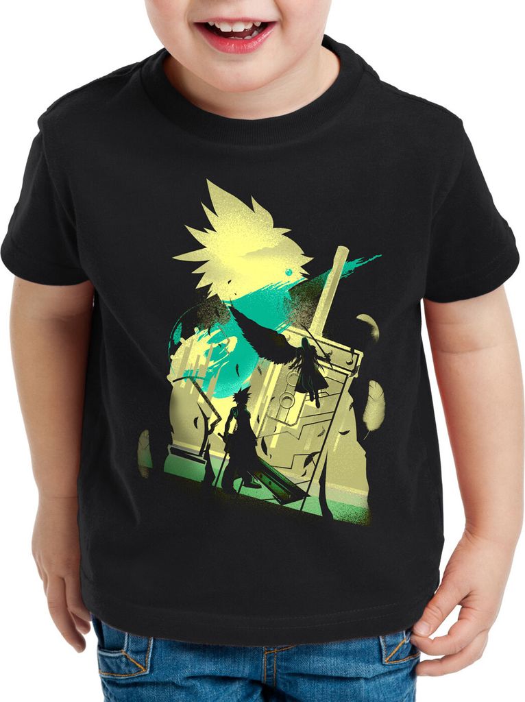 style3 VII Fantasy Battle Kinder T-Shirt avalanche sephiroth final japan ff7