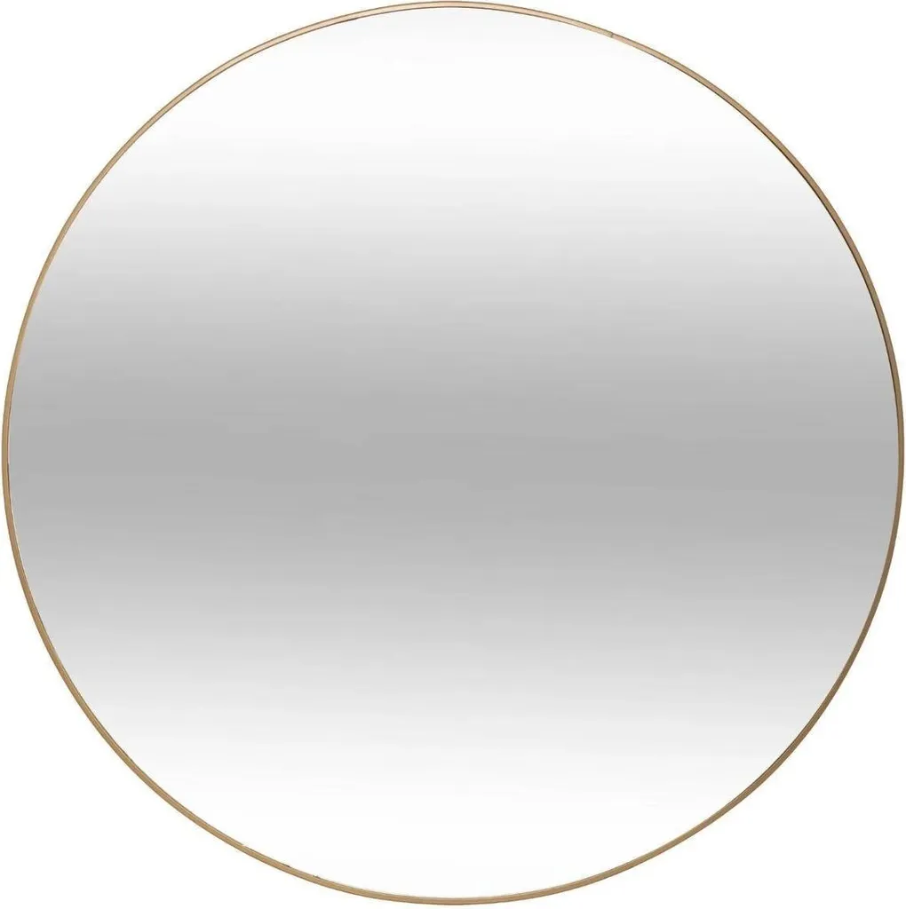 Miroir rond doré 76cm pour salon ou chambre - Modèle Alice Atmosphera