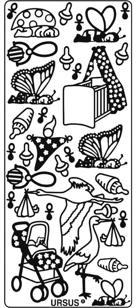 Kreativsticker 10x23cm Motiv 24 VE=5 Stück gold Produktbild 