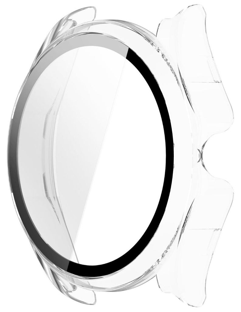 INF Huawei Watch Buds2 Schutz Hülle PC gehärtetes Glas 5.2cm x 5cm Reise Transparent