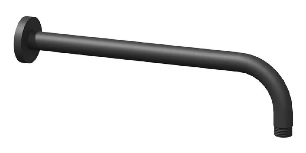 Support mural pour pomme de douche fixe noir mat 35cm modèle X07P676