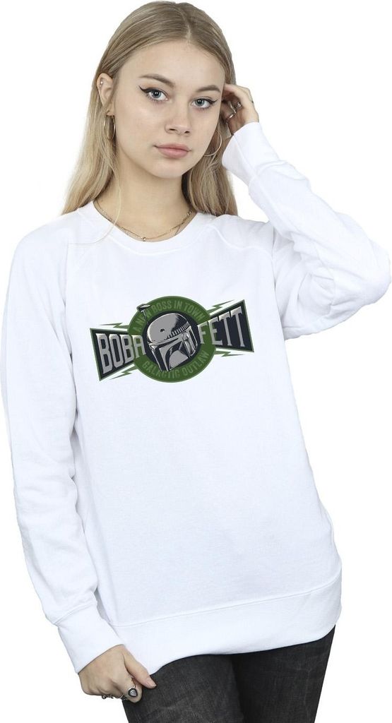 Star Wars: The Book Of Boba Fett - "New Outlaw Boss" Sweatshirt für Damen BI49626 (XXL) (Weiß)