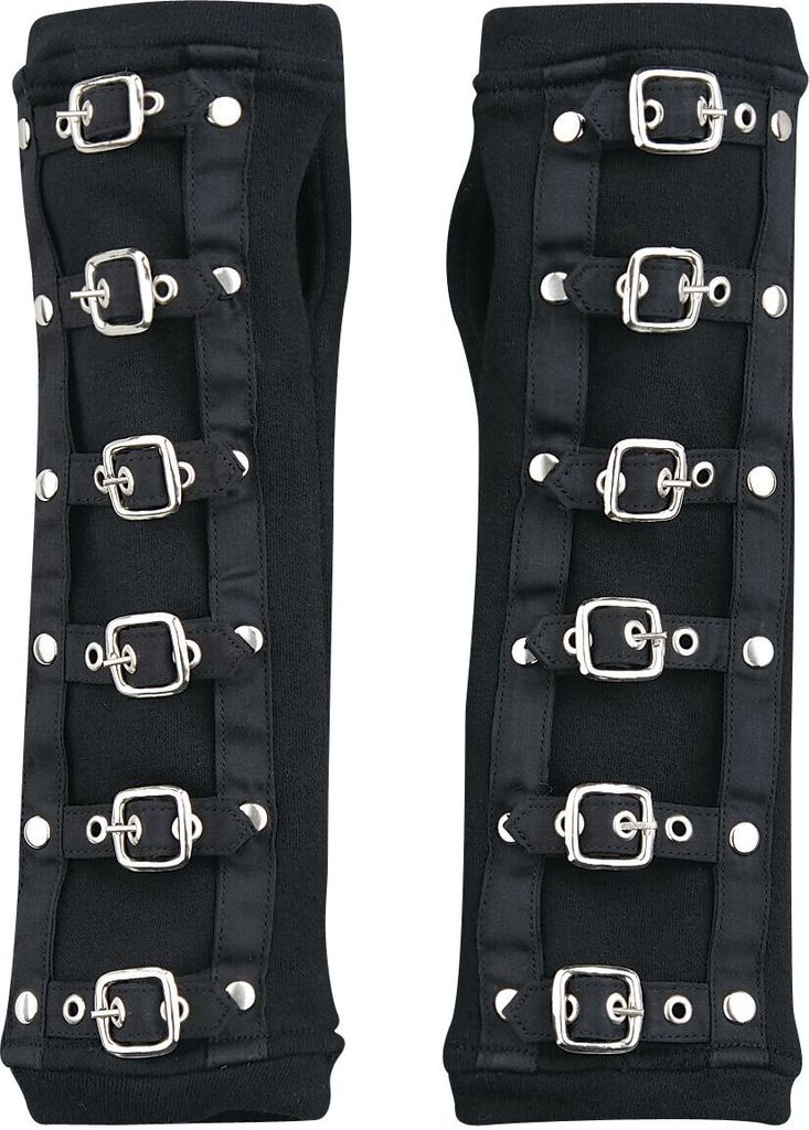Poizen Industries Stulpen Damen Buckle Cuffs schwarz Standard
